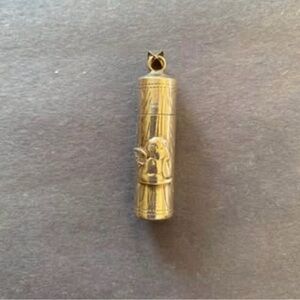Sterling Silver Medicine Tube Angel Pendant Necklace
